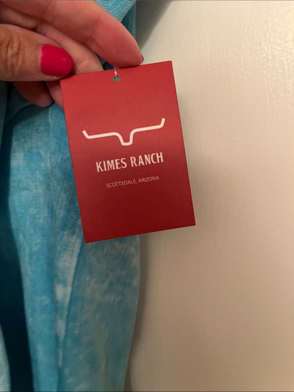 NWT Kimes Ranch- Wash Turquoise Denim Western Shirt - Picture 2 of 6